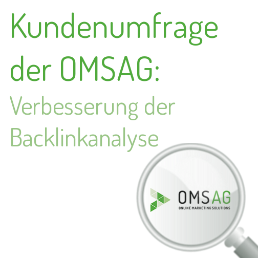 Kundenumfrage zur Verbesserung der Backlinkanalyse