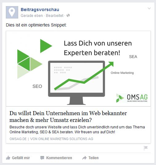 Optimiertes-Facebook-Snippet