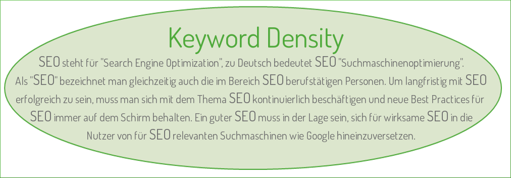 SEO-Irrtümer Teil 2 - Keywords Density